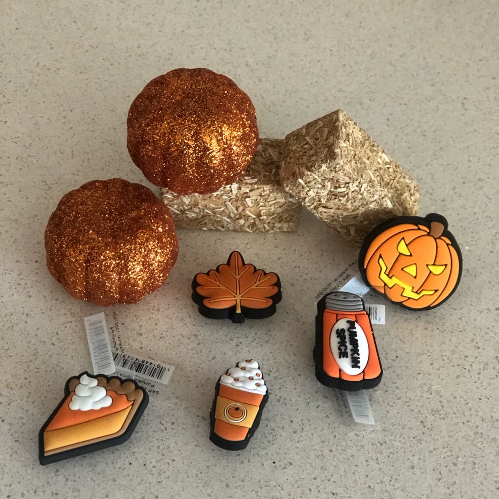 Pumpkin Spice Crocs Jibbitz